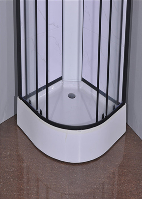 كبائن الاستحمام في الحمام ، وحدات الدش 850 × 850 × 2250 مم من الألمنيوم الأسود