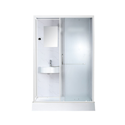 كبائن الاستحمام علبة بيضاء أكريليك ABS 1200 * 800 * 2150 مم من الألومنيوم الأبيض