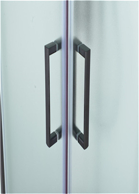 مقصورات دش رباعية قائمة بذاتها مع لوحة ثابتة من الزجاج المقوى الشفاف من الألومنيوم الأسود
