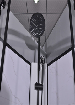 كبائن الاستحمام في الحمام ، وحدات الدش 850 × 850 × 2250 مم من الألمنيوم الأسود