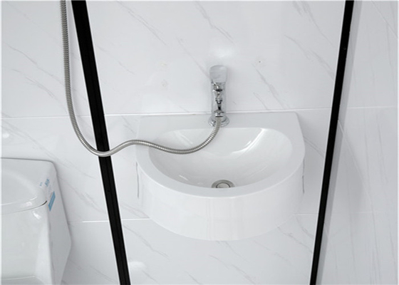 كبائن الاستحمام علبة بيضاء أكريليك ABS 1600 * 1200 * 2150 مم من الألومنيوم الأبيض