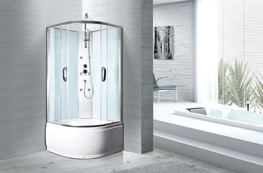 ملامح الأبيض ABS صينية كروم حمامات كابينة الاستحمام 900 × 900 × 2350 ملم