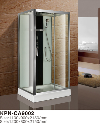 تثبيت الزاوية غرفة الاستحمام الزجاجية 1100*900*2100mm في الكروم مع الإطار