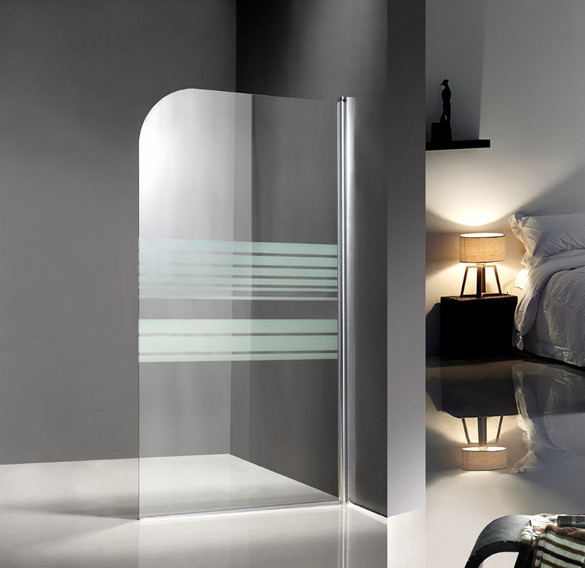 الاستحمام حاويات دش زجاجية بحجم 1400 × 800 مم مع رسم خطي